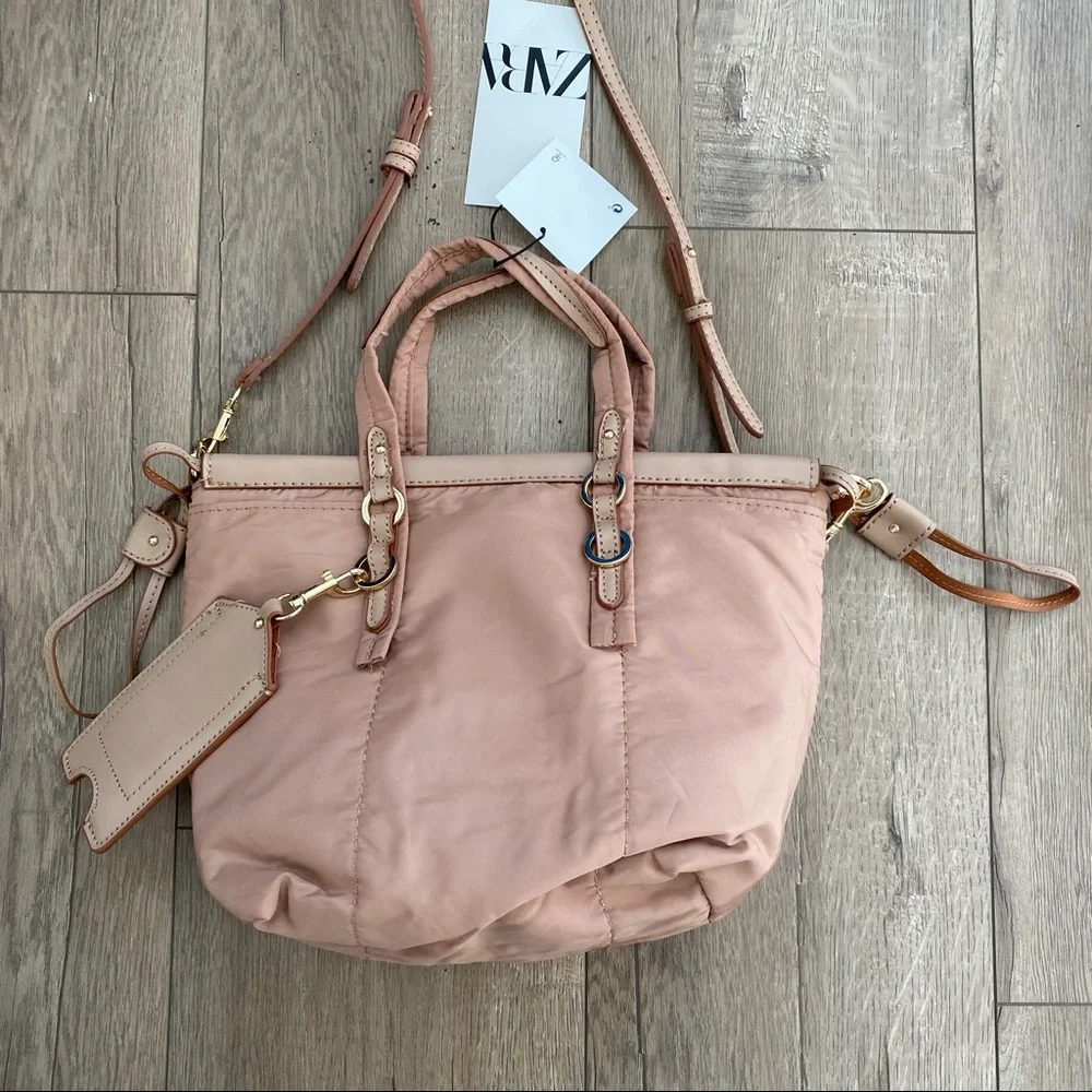 Zara Nylon Mini Tote and Crossbody Bag - Picture 7 of 8